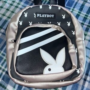 Gold and Black Mini Playboy Backpack